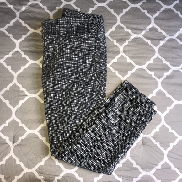 LOFT Pants - Black & White LOFT Marisa Skinny Ankle Pants